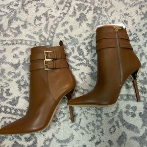 Michael Kors Sexy Leather Heeled Booties